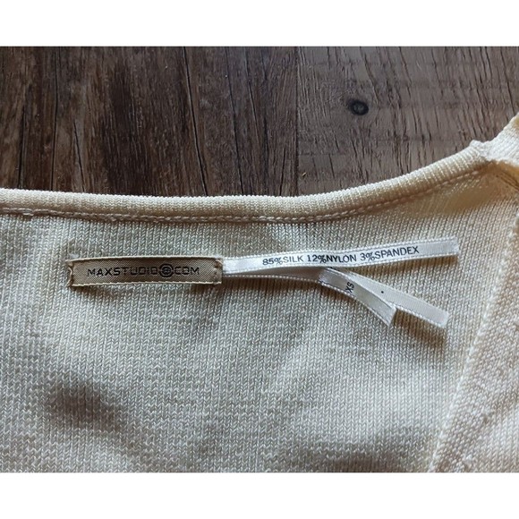 Maxstudio Cream Dress size XS - Picture 2 of 7